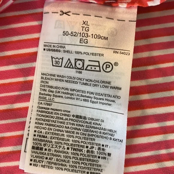 Banana Republic | Moroccan Tile Printed Ruffle Blouse | Pink Multi | XL - Picture 7 of 7